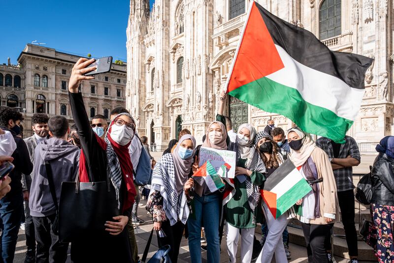 Milano, in piazza per la Palestina 1