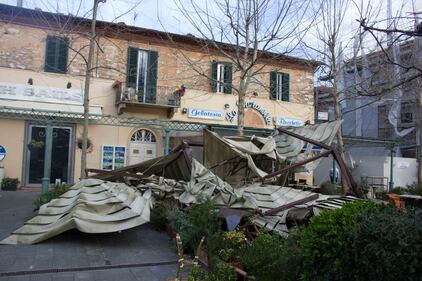Il maltempo distrugge la pineta di Forte dei Marmi 15
