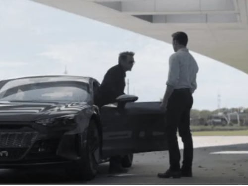 L'Audi e-tron di Tony Stark faceva rumore