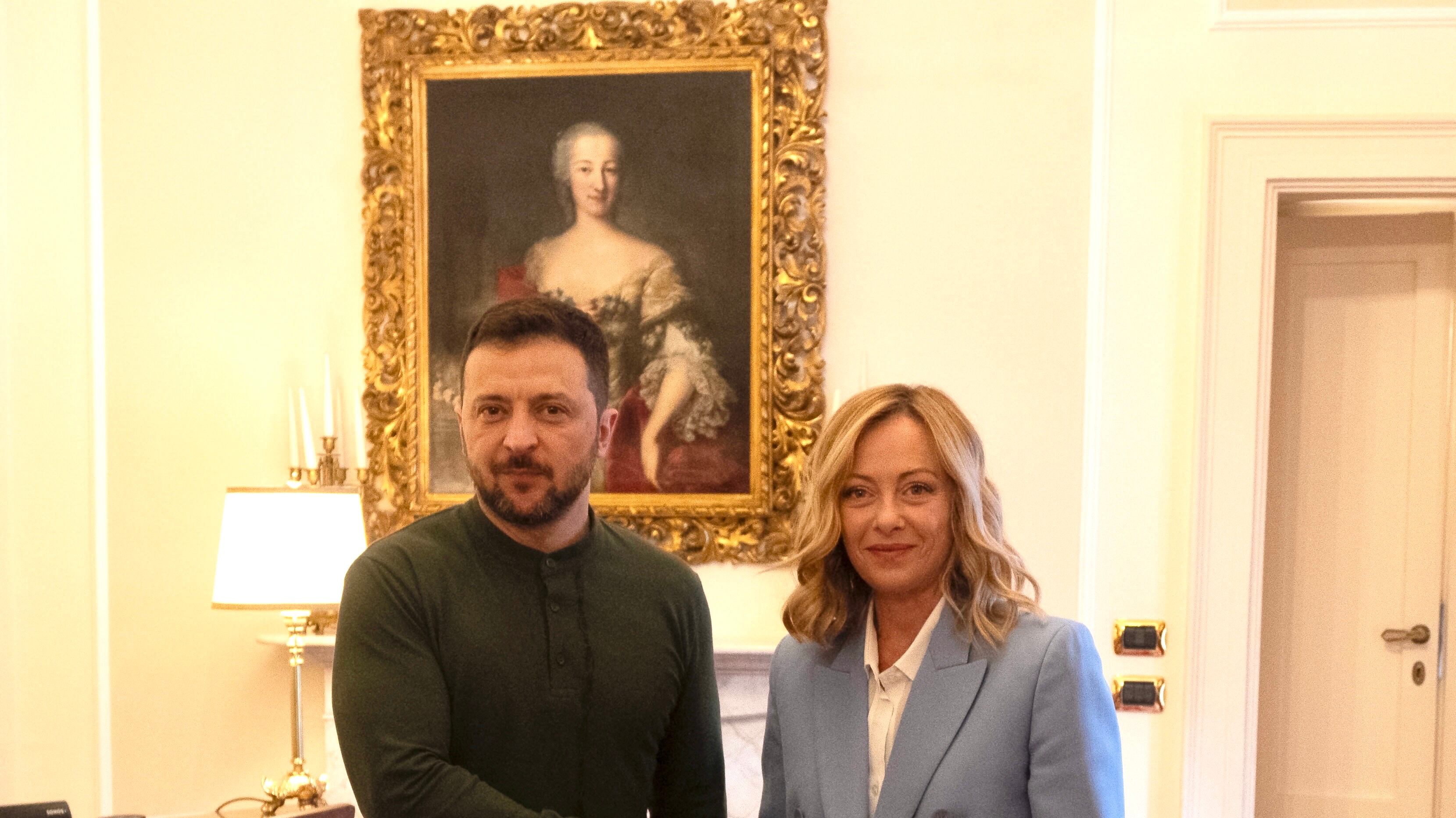 Garanzie e piano di pace: asse tra Meloni e Zelensky