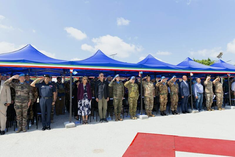 Cerimonia di passaggio del comando, nella Task Force -Lebanon Sector West 7