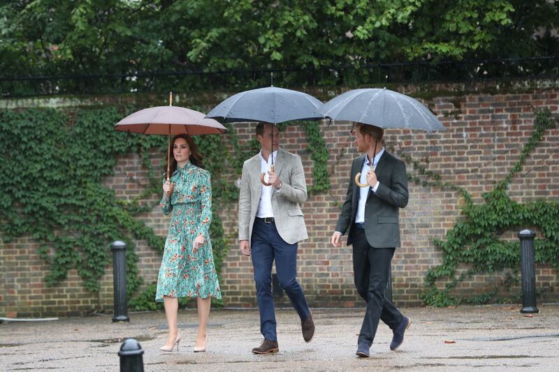 William e Harry al memoriale di Lady D 7