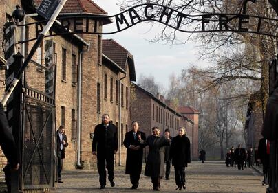 Ban Ki-moon in vista al campo di concentramento di Auschwitz-Birkenau 9