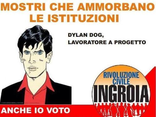 Il giustizialista Ingroia «ruba» Dylan Dog