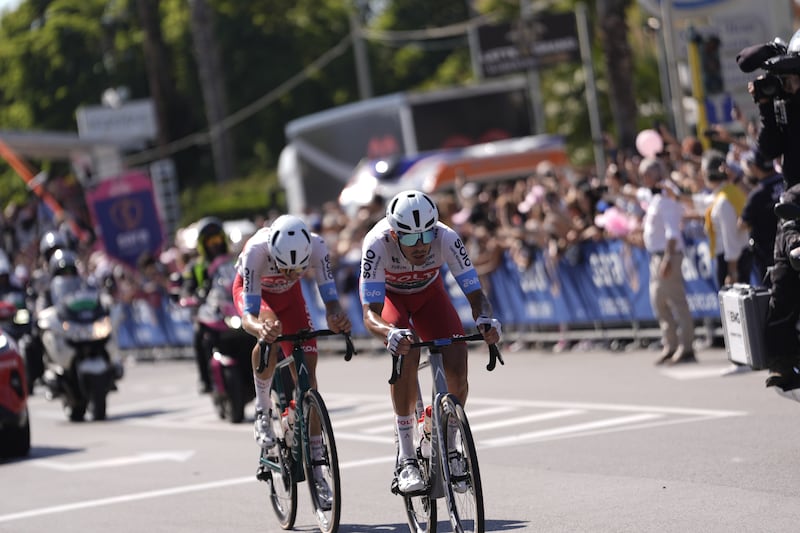 Giro 2024 tappa 9 Pietrobon Maestri fuga
