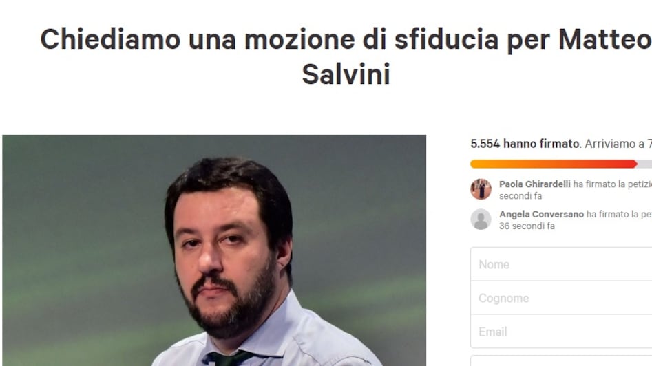 "Mozione di sfiducia a Salvini". Ora Civati & co. lanciano la petizione contro il ministro