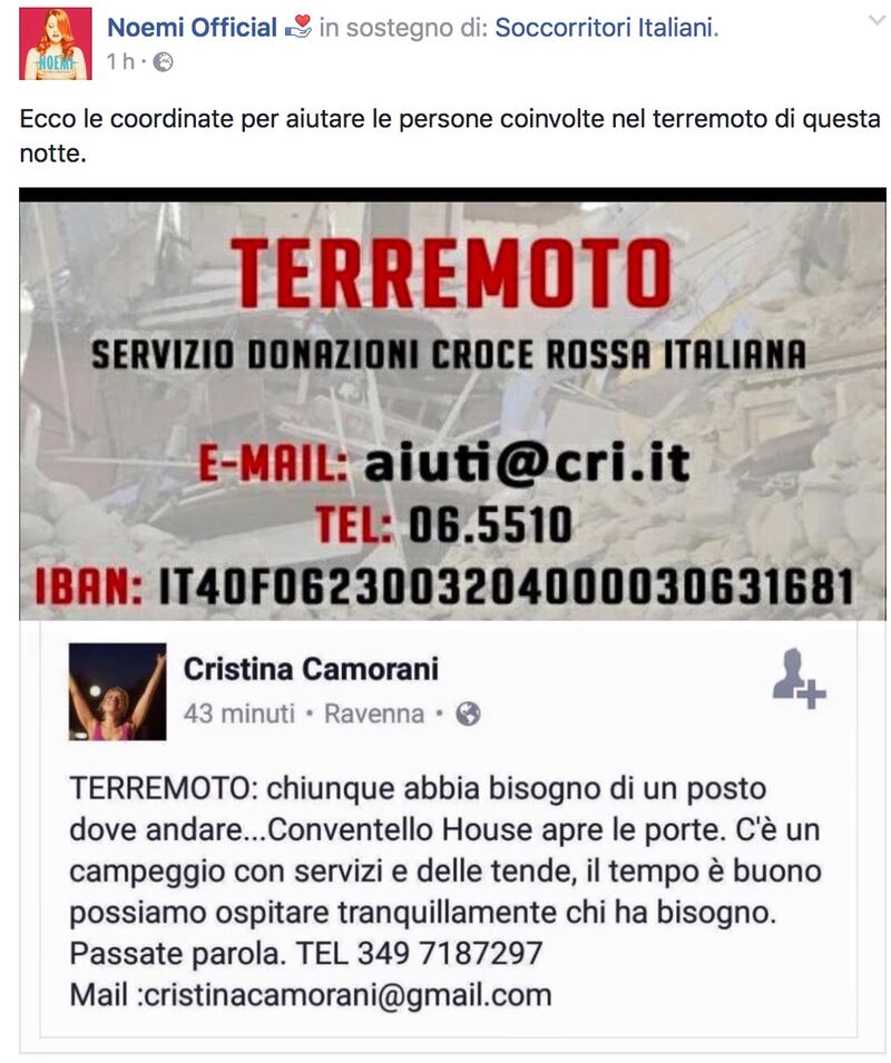 Terremoto e vip, le reazioni social 37