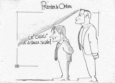 La vignetta del giorno: un premier un ombra 1