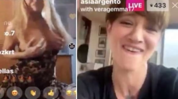 Diretta bollente tra Asia Argento e Vera Gemma: tutte e due nude