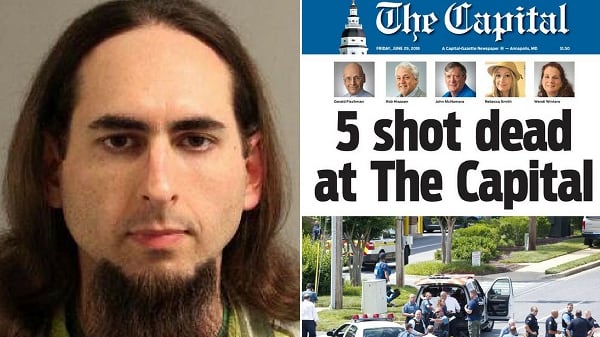 Maryland, il killer che ha ucciso 5 persone aveva fatto causa per diffamazione al giornale