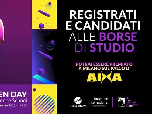AIXA 2023, in palio tre borse di studio per manager del futuro