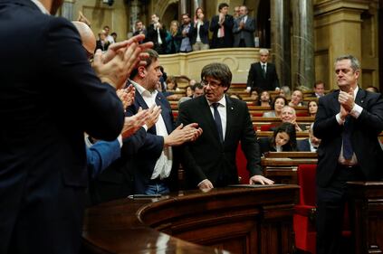 Le fasi del discorso sull'indipendenza di Puigdemont 27