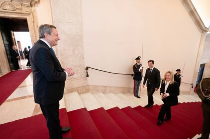 Passaggio di consegne tra Mario Draghi e Giorgia Meloni 4