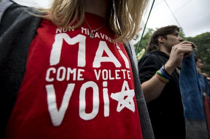 No Expo, scritte e vandalismo per le vie di Milano 8