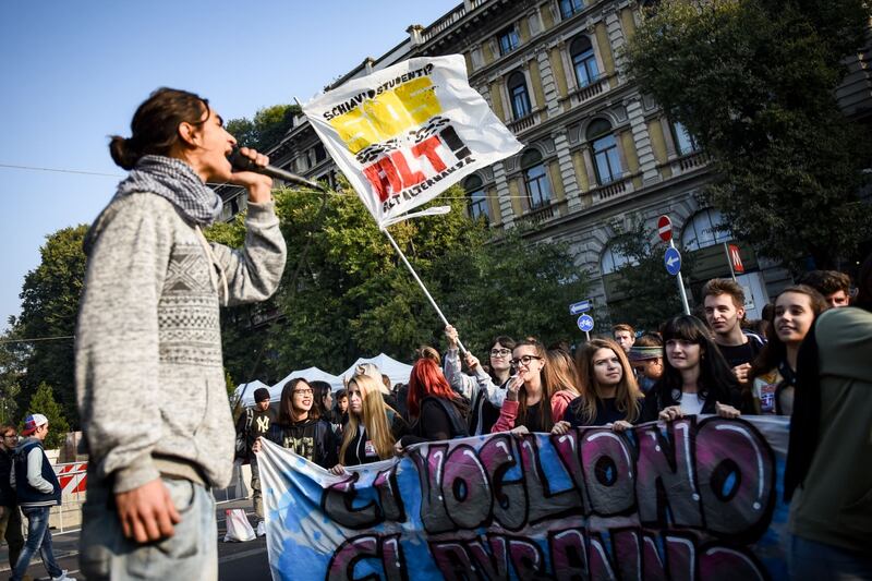 Corteo di studenti in protesta 20