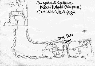 La vignetta del giorno - Quelli che cercano vie di fuga 1