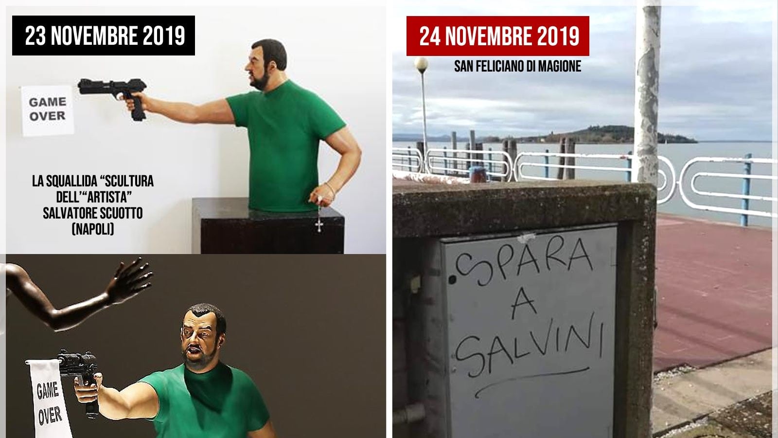 Scultura Salvini, Lega all’attacco: "Rimuoverla. Non è arte ma istigazione all’odio"