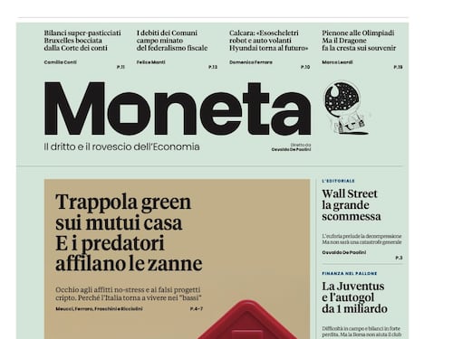 Moneta, trappola green sui mutui. La Grande scommessa Wall Street