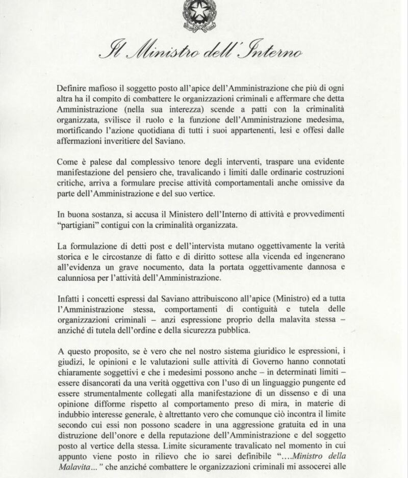Querela saviano 3