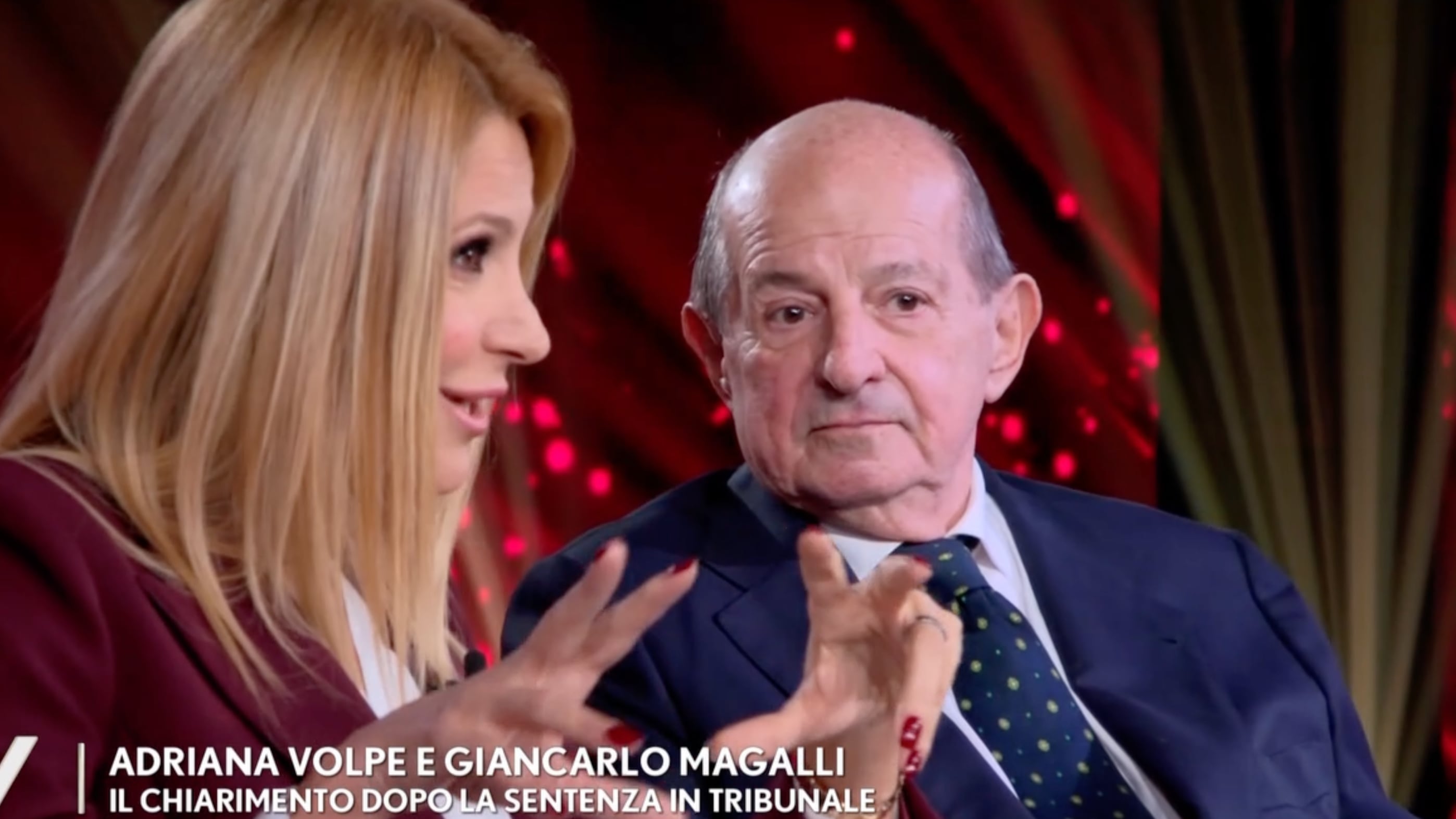 "Le chiedo scusa". Il primo faccia a faccia Magalli-Volpe dopo la sentenza