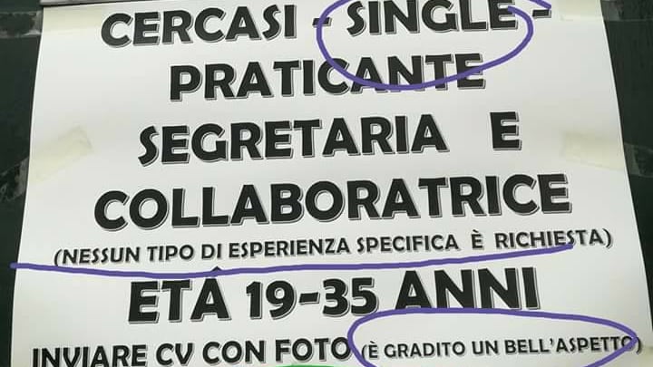 "Cercasi praticante bella e single": l'annuncio scatena polemiche
