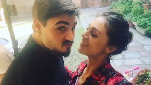 Belen Rodriguez e Stefano De Martino festeggiano Santiago 10