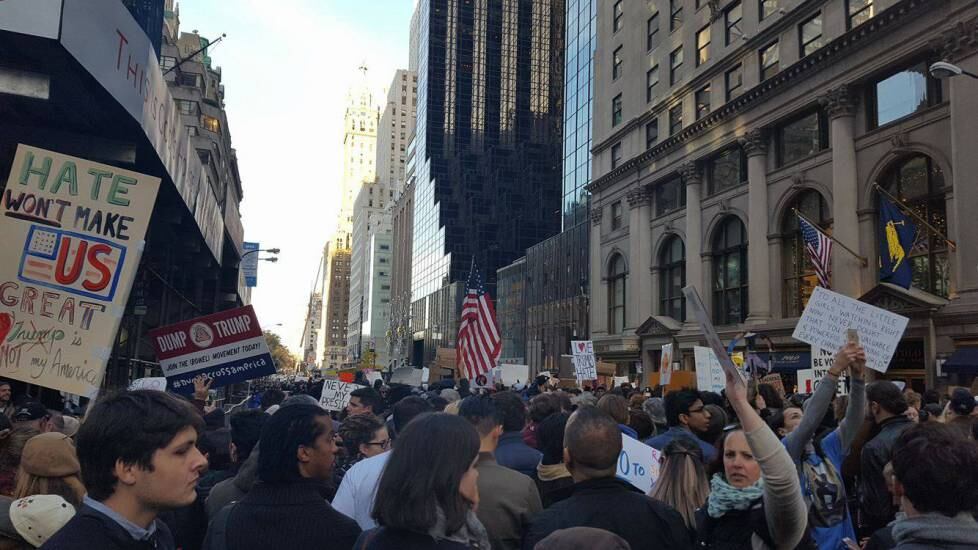 Le proteste di New York viste dall'interno