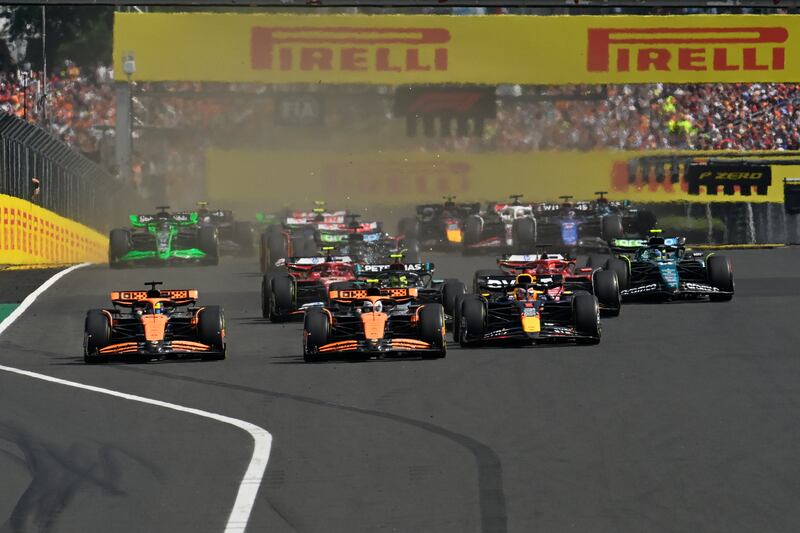 F1 Ungheria gara partenza