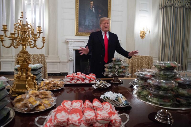 Donald Trump e la cena fast food 1