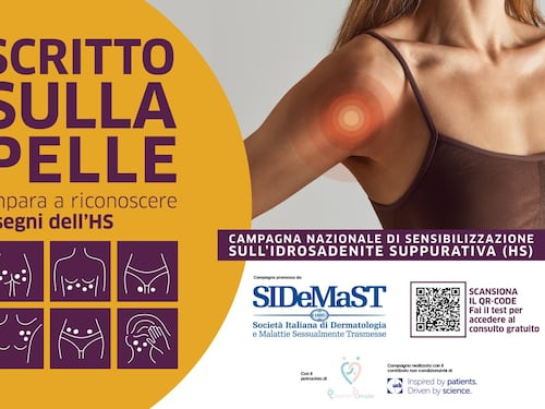 Idrosadenite suppurativa, al via campagna di sensibilizzazione 'Scritto sulla pelle'