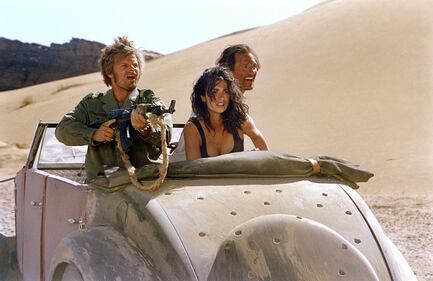 Sul set del film "Sahara" nel 2005