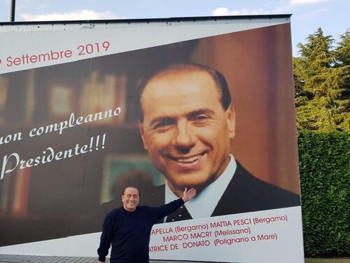 Gli auguri di amici e sostenitori a Silvio Berlusconi