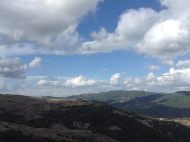 Corleto Perticara. Panorama dal cantiere