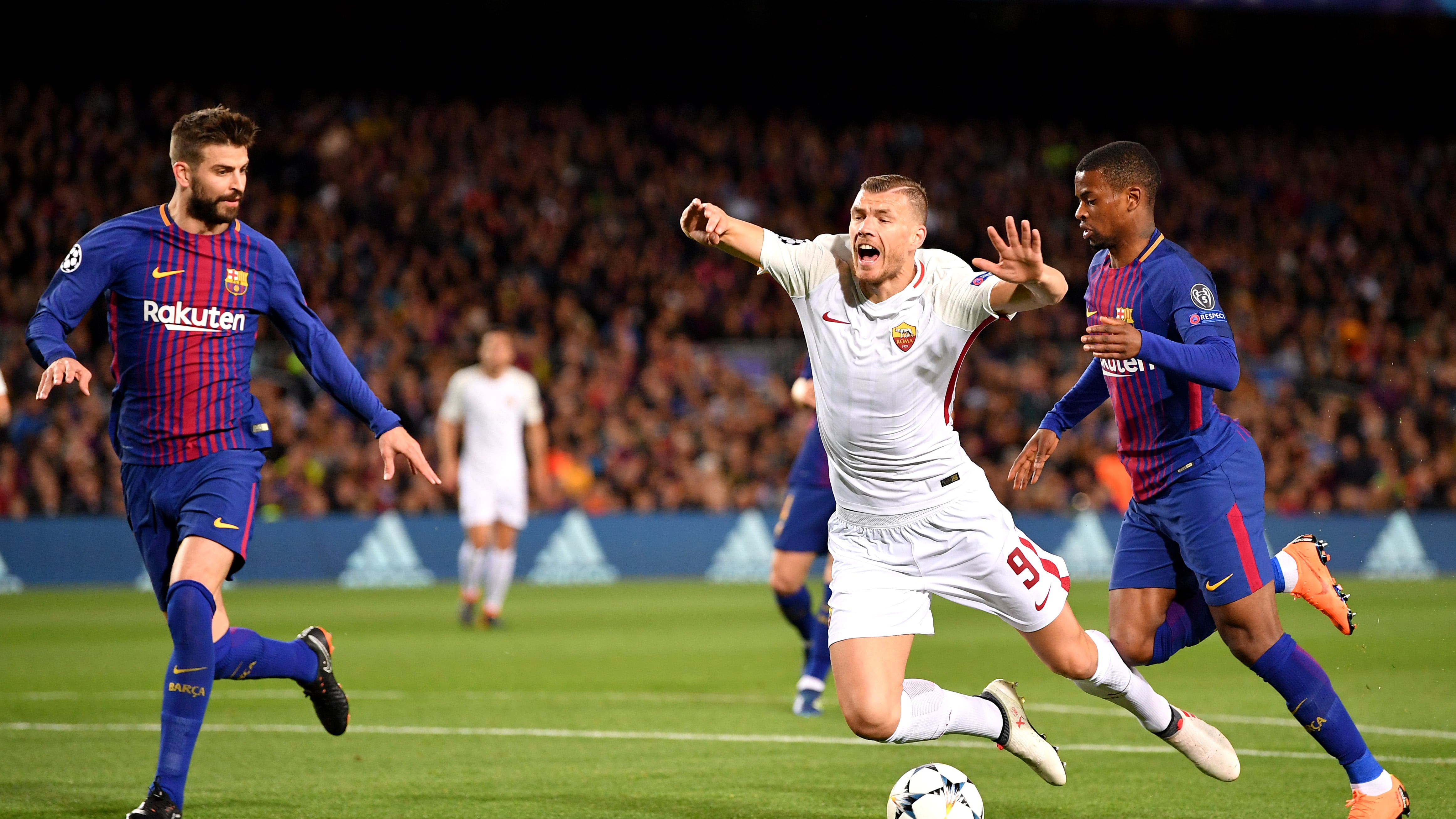 Il Barça mata una Roma sfortunata