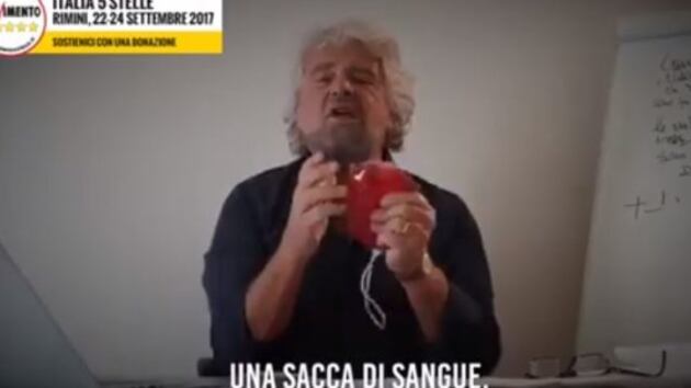 Grillo chiede del "sangue" perché il M5s è a secco