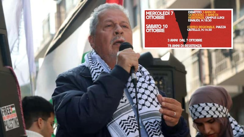 Il 7 ottobre in piazza a Torino per celebrare un massacro: la chiamata dell’associazione di Hannoun