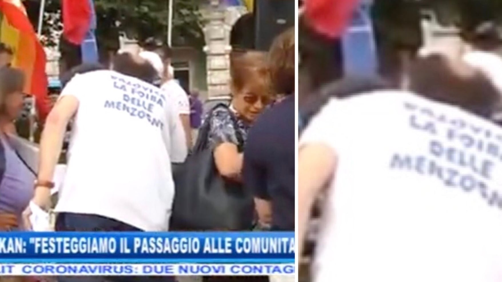 "Foiba delle menzogne". Ecco la maglietta choc al presidio antifascista