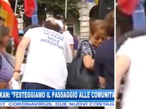 "Foiba delle menzogne". Ecco la maglietta choc al presidio antifascista