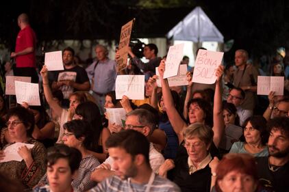 Giannini contestata alla festa del Pd 5