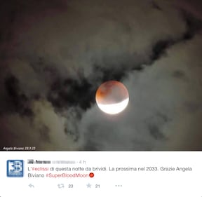 L'eclissi di superluna, foto e impressioni 10