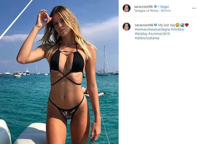 Sara Croce, Madre Natura sexy sui social  2
