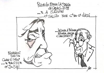 La vignetta del giorno - L'Orlando furioso con Salvini 1