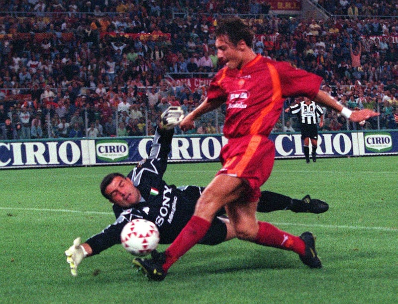 Peruzzi Totti Roma Juventus