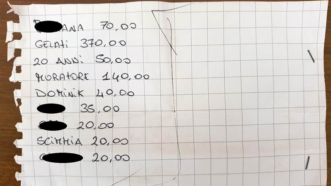 Il "pizzino" coi nomi dei clienti, arrestata coppia di spacciatori