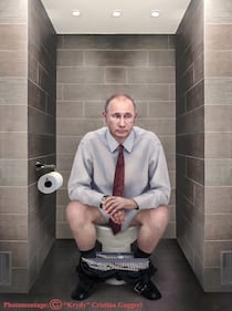L'artista italiana che ritrae i leader mondiali alla toilet 4