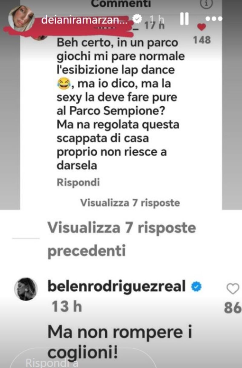 Belen commento