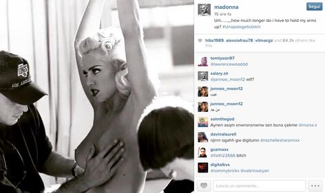 Madonna topless su Instagram 1