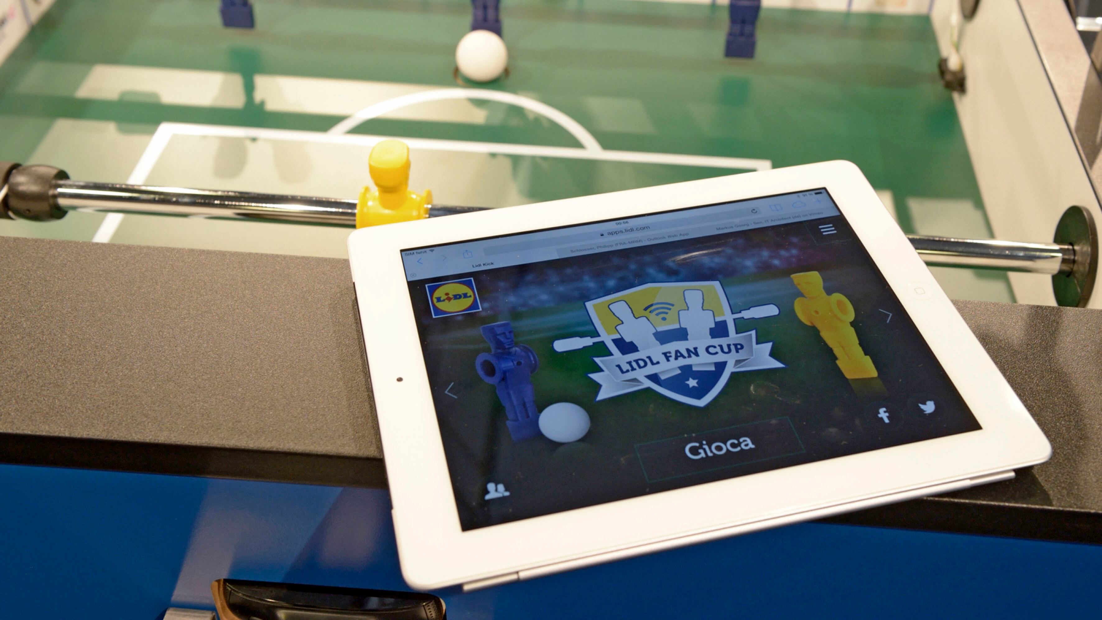 Lidl lancia il torneo di calciobalilla "reale" da giocare tramite app