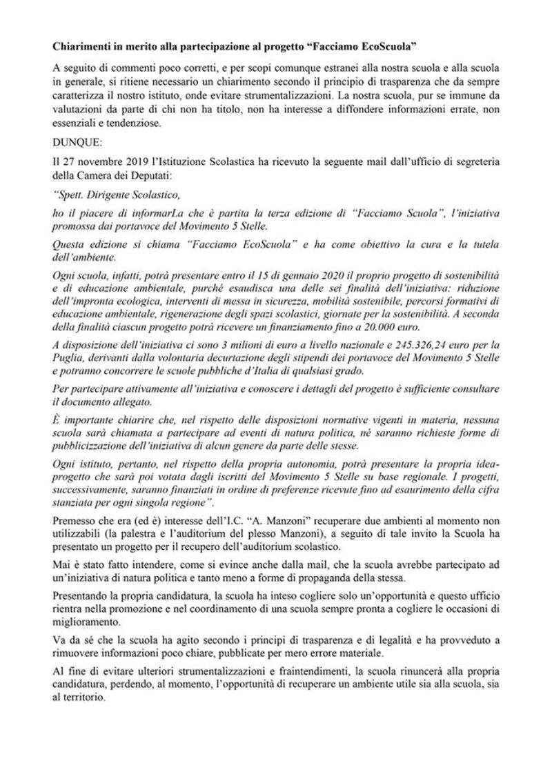 Ecco come partecipare a "Facciamo Eco Scuola" 1