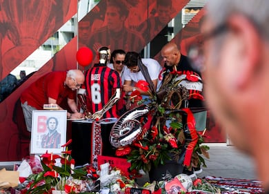 Il tributo a Franco Baresi